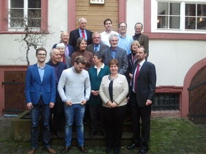 Unsere Jubilare im Hof der Ebert-Gedenkstätte