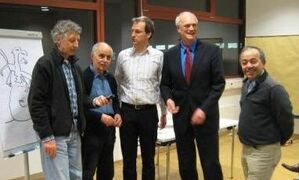 Sebastian Klassen, Alex Füller, Eberhard Schick, Lothar Binding und Nihat Genc (von links nach rechts)