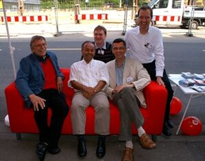 Von links nach rechts: Albertus Bujard, Nihat Genc, Markus Kiener, Thomas Krczal, Eberhard Schick